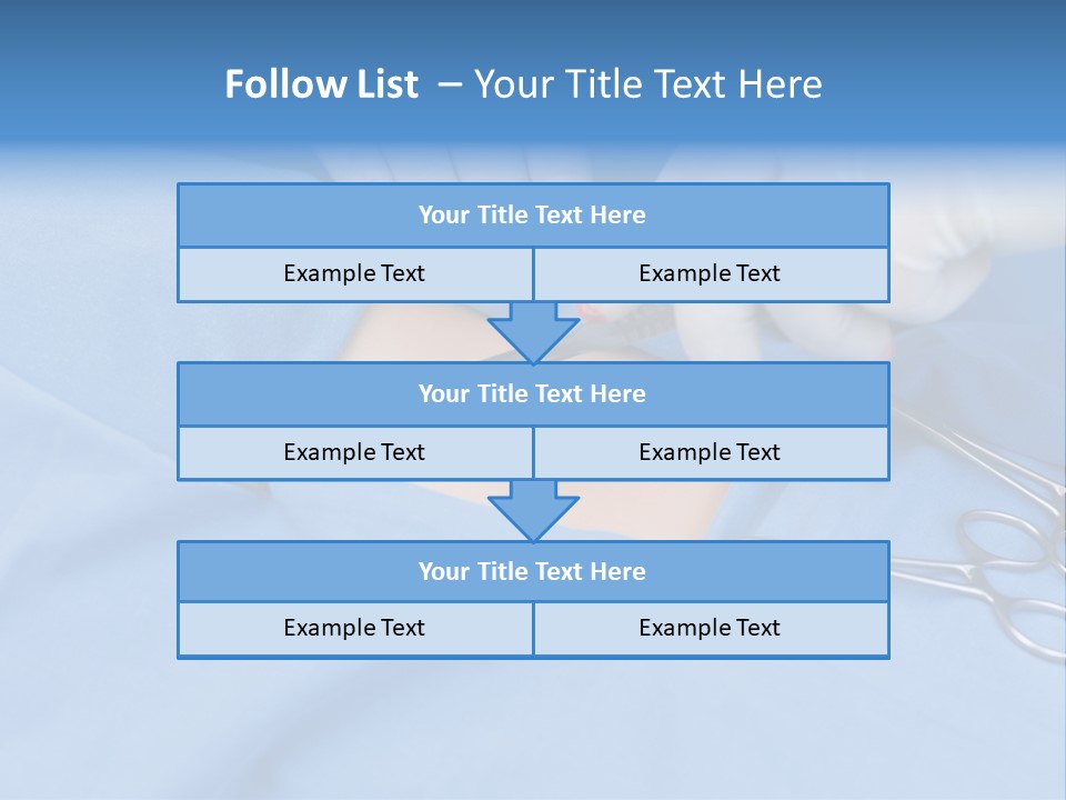 Surgery Tools Operating Theater Operating PowerPoint Template