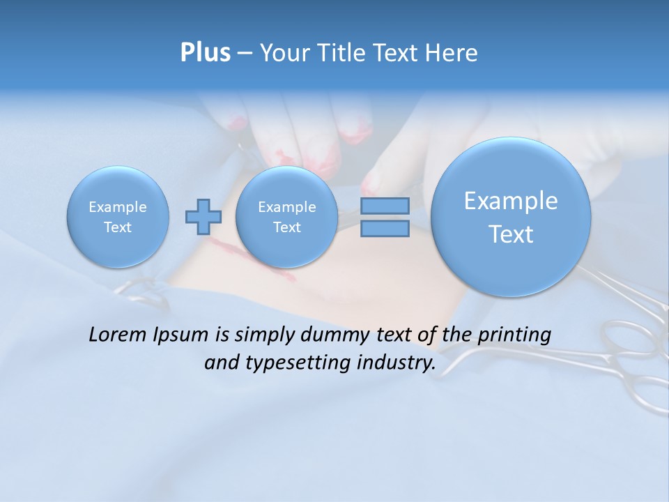 Surgery Tools Operating Theater Operating PowerPoint Template