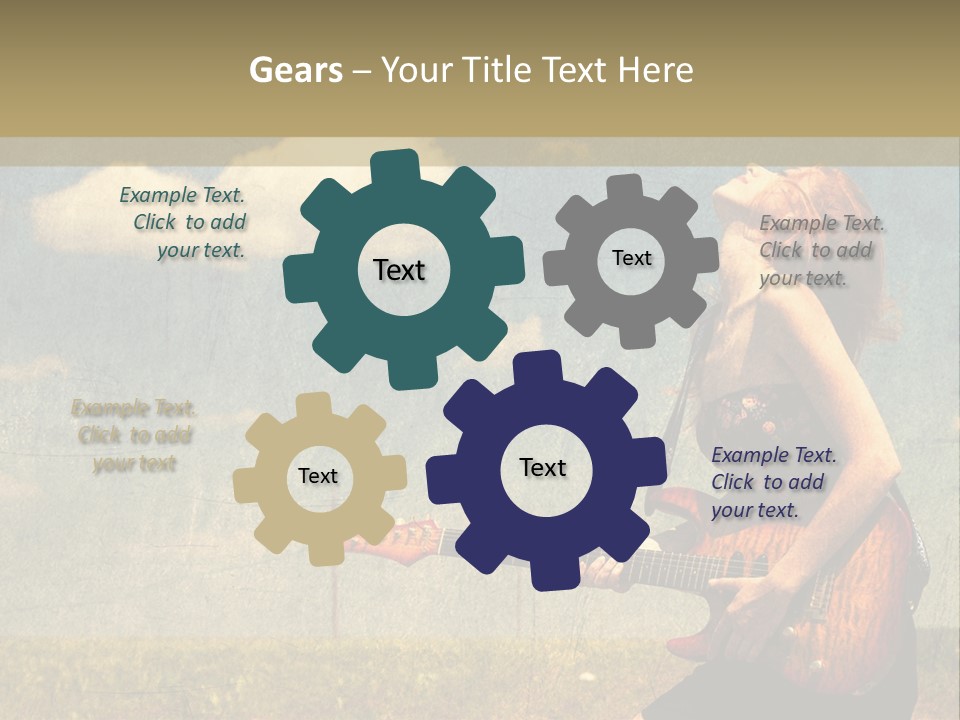 Music Clothes Keep PowerPoint Template