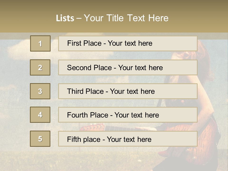Music Clothes Keep PowerPoint Template