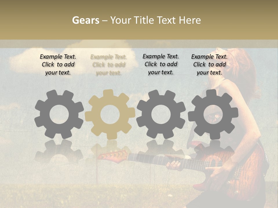 Music Clothes Keep PowerPoint Template