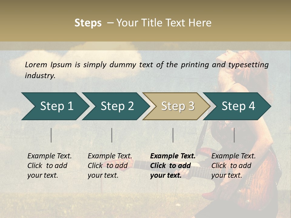 Music Clothes Keep PowerPoint Template