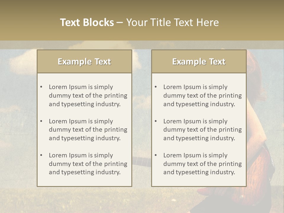 Music Clothes Keep PowerPoint Template