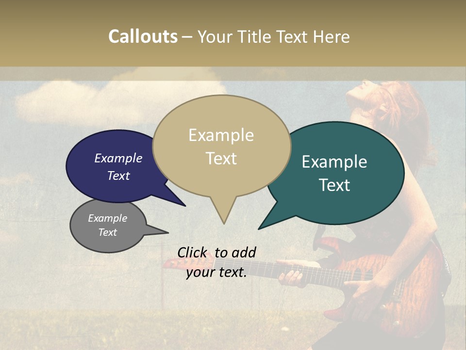 Music Clothes Keep PowerPoint Template