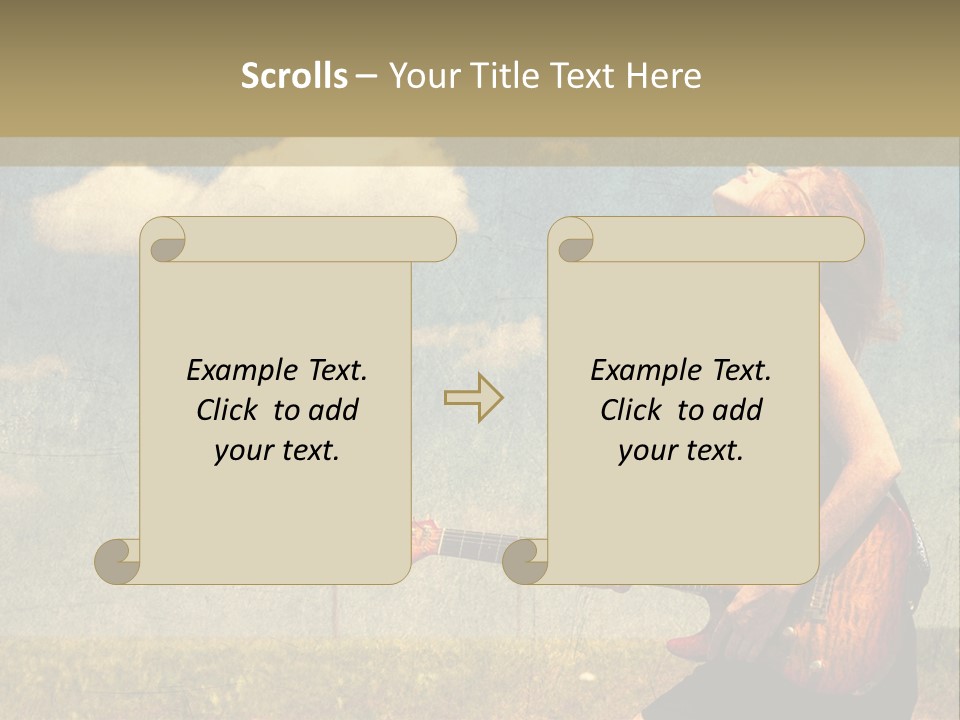 Music Clothes Keep PowerPoint Template