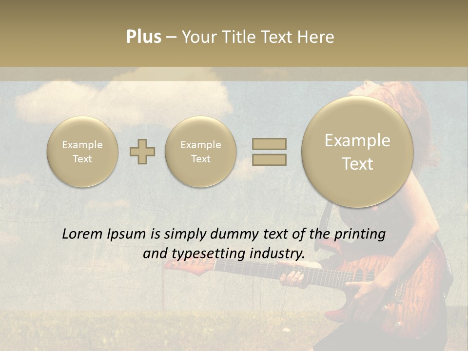 Music Clothes Keep PowerPoint Template