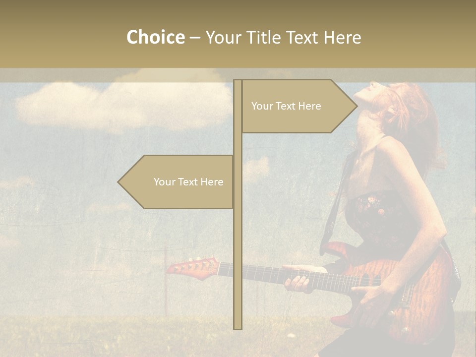 Music Clothes Keep PowerPoint Template