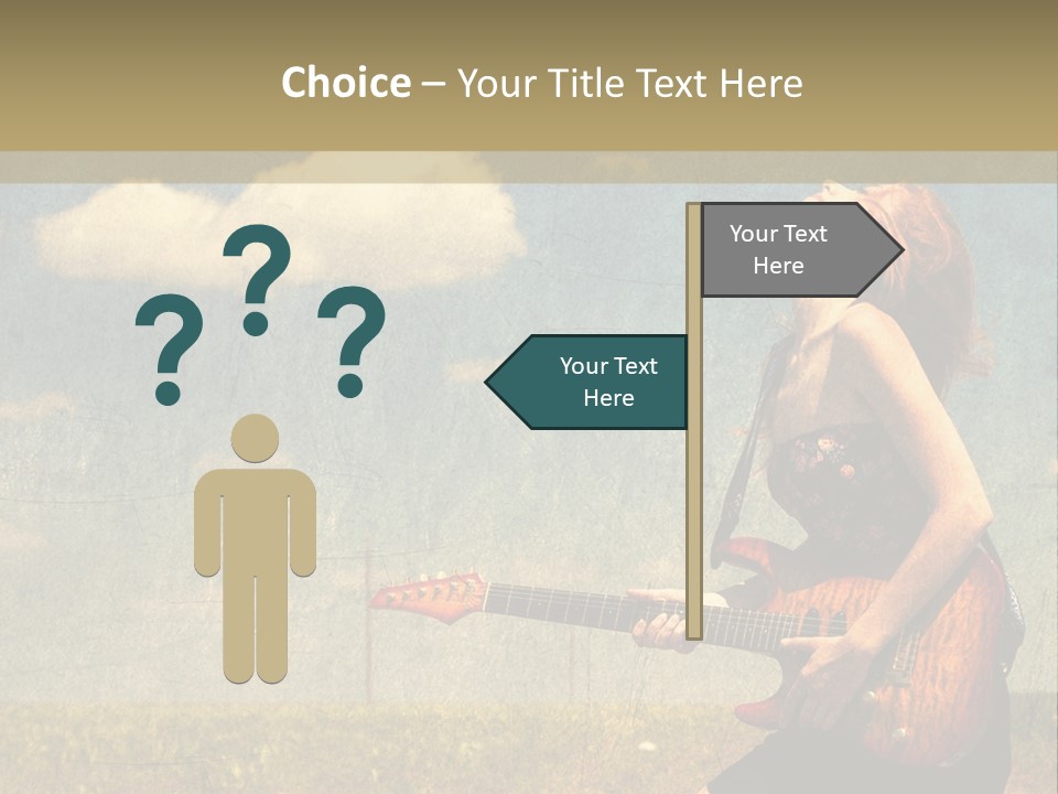 Music Clothes Keep PowerPoint Template