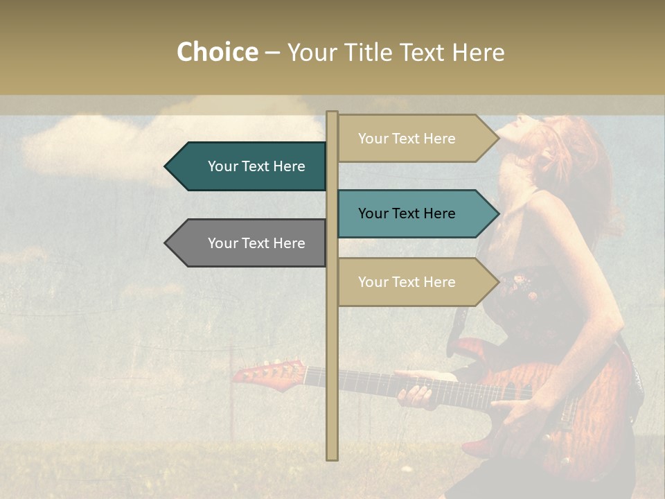 Music Clothes Keep PowerPoint Template