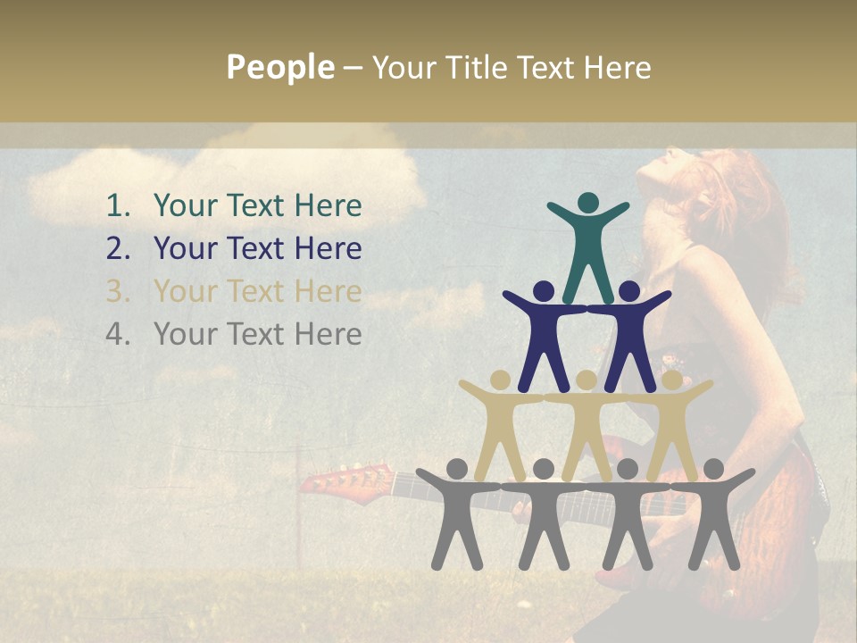 Music Clothes Keep PowerPoint Template