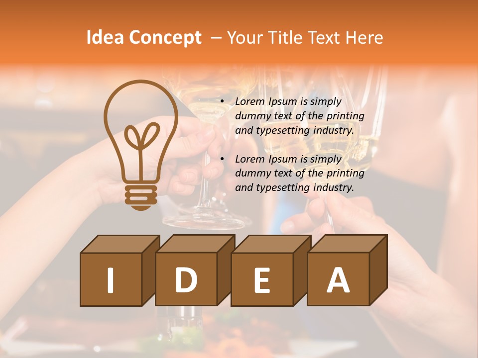 People Alcohol Group PowerPoint Template