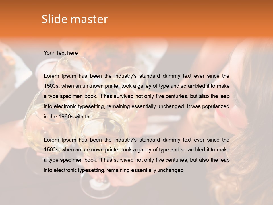 Laughing Fancy Star Restaurant PowerPoint Template