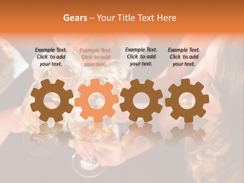 Laughing Fancy Star Restaurant PowerPoint Template