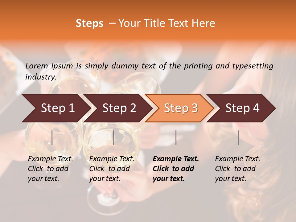 Laughing Fancy Star Restaurant PowerPoint Template
