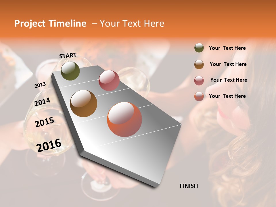 Laughing Fancy Star Restaurant PowerPoint Template