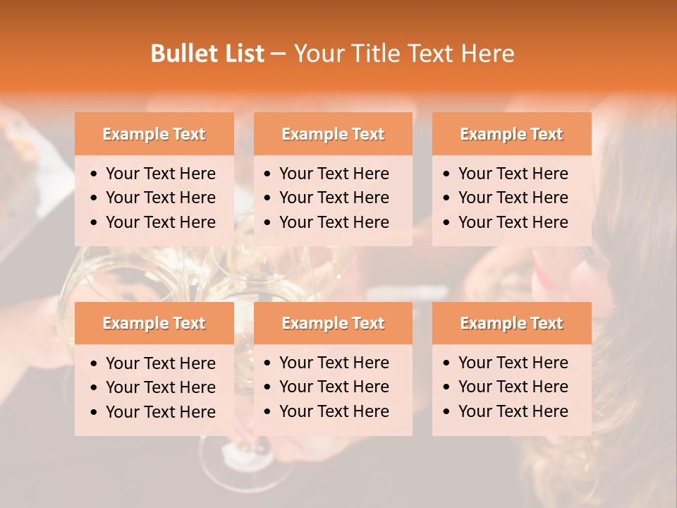 Laughing Fancy Star Restaurant PowerPoint Template