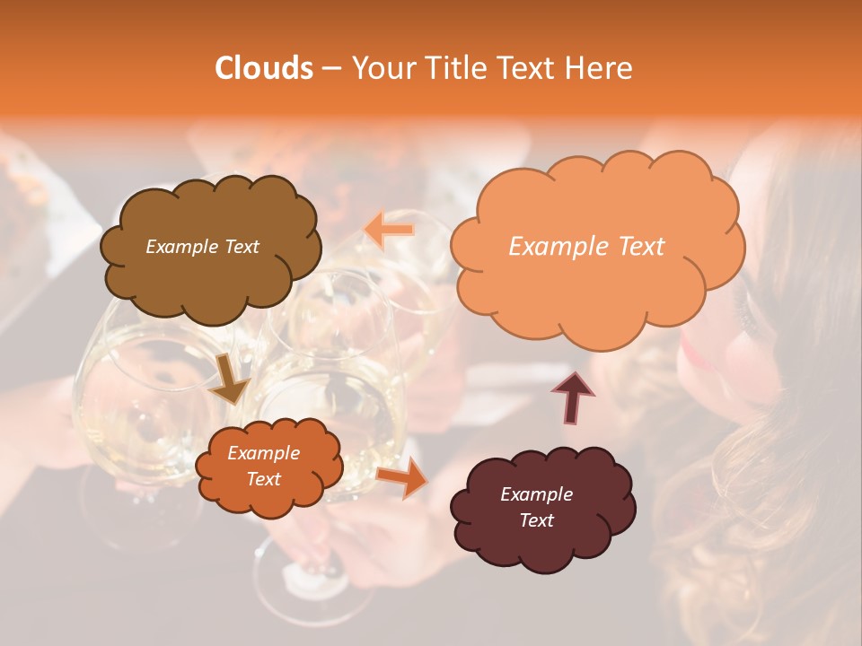 Laughing Fancy Star Restaurant PowerPoint Template