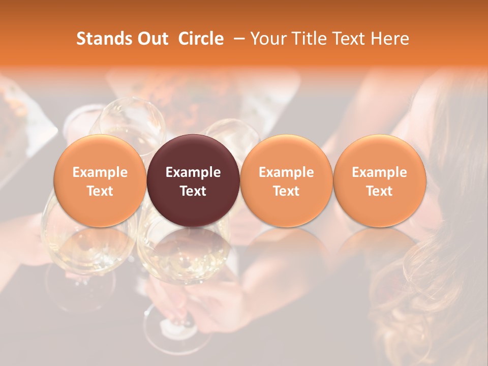 Laughing Fancy Star Restaurant PowerPoint Template