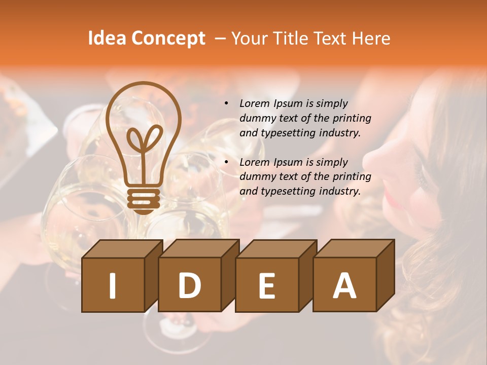 Laughing Fancy Star Restaurant PowerPoint Template