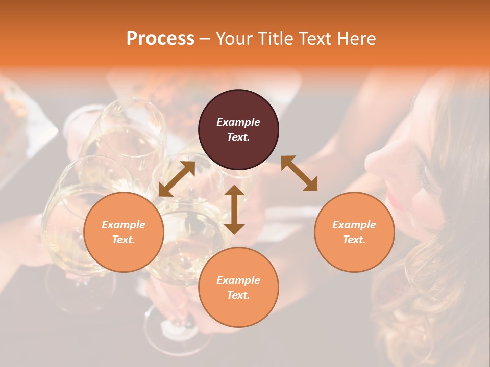 Laughing Fancy Star Restaurant PowerPoint Template