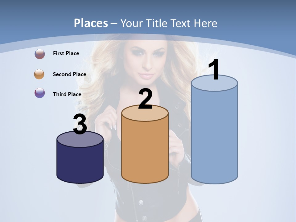 Background Cleavage Beauty PowerPoint Template