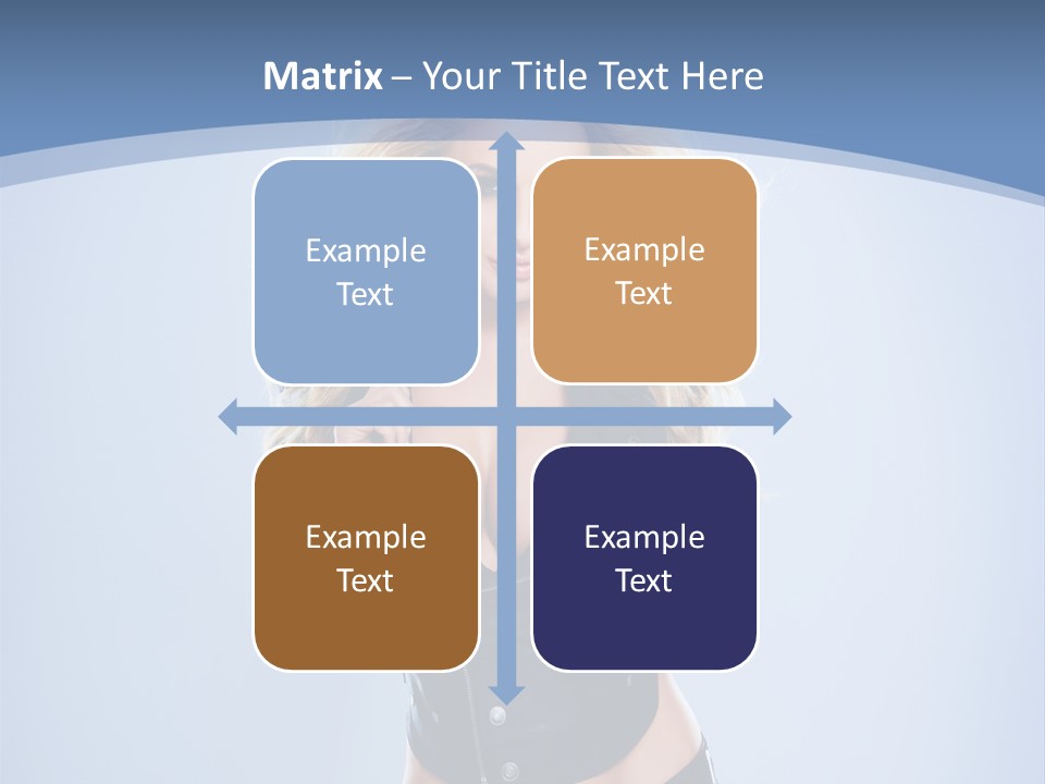 Background Cleavage Beauty PowerPoint Template