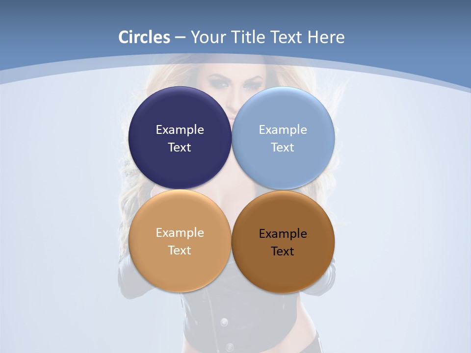 Background Cleavage Beauty PowerPoint Template