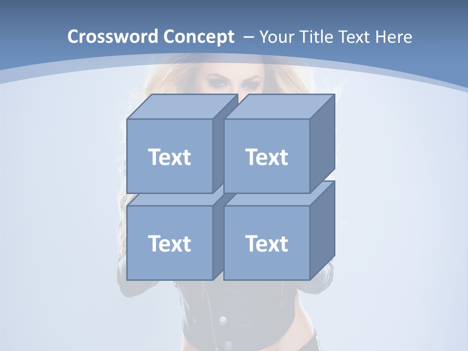 Background Cleavage Beauty PowerPoint Template