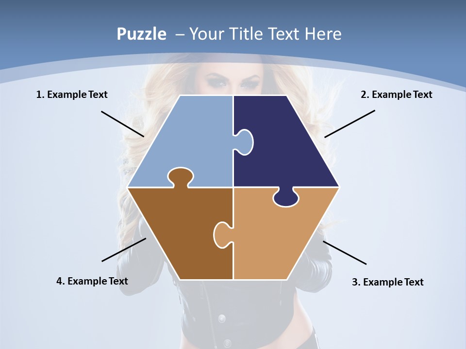 Background Cleavage Beauty PowerPoint Template