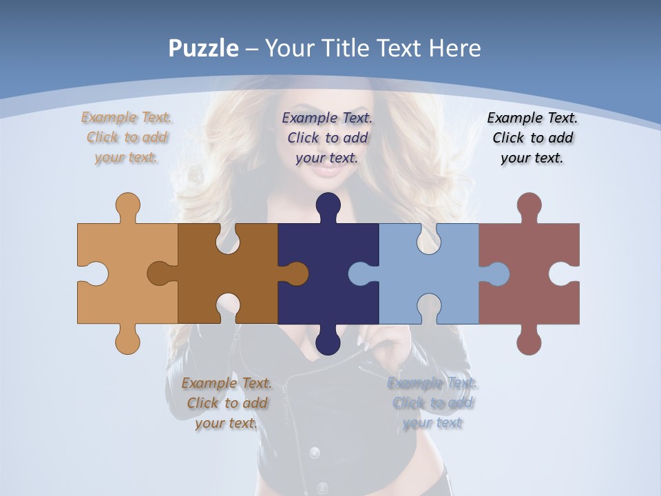 Background Cleavage Beauty PowerPoint Template