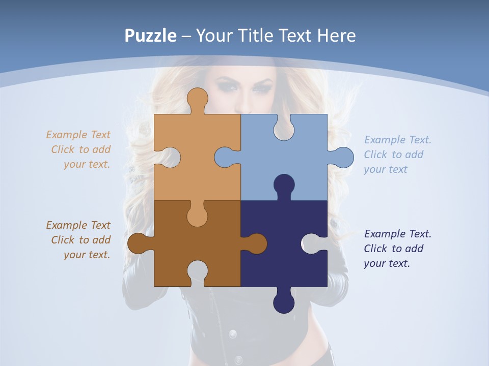 Background Cleavage Beauty PowerPoint Template