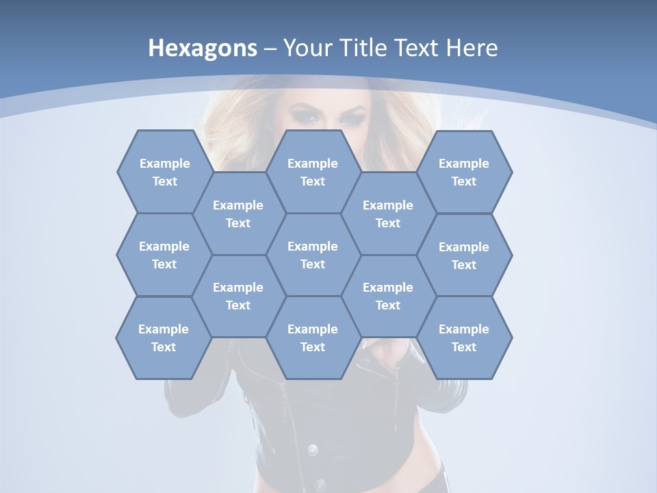 Background Cleavage Beauty PowerPoint Template