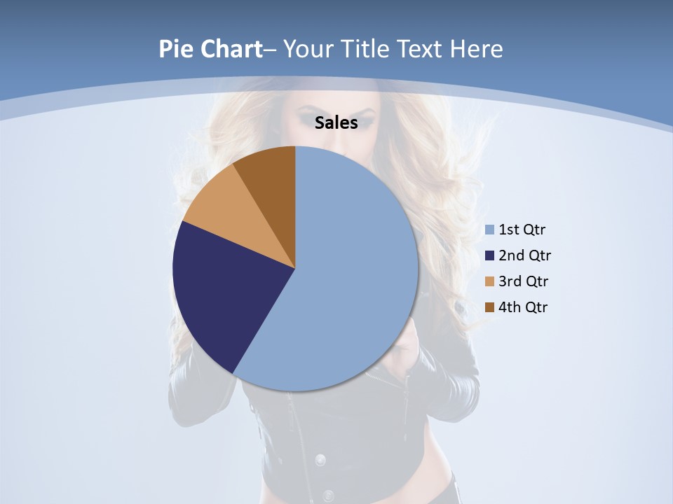 Background Cleavage Beauty PowerPoint Template