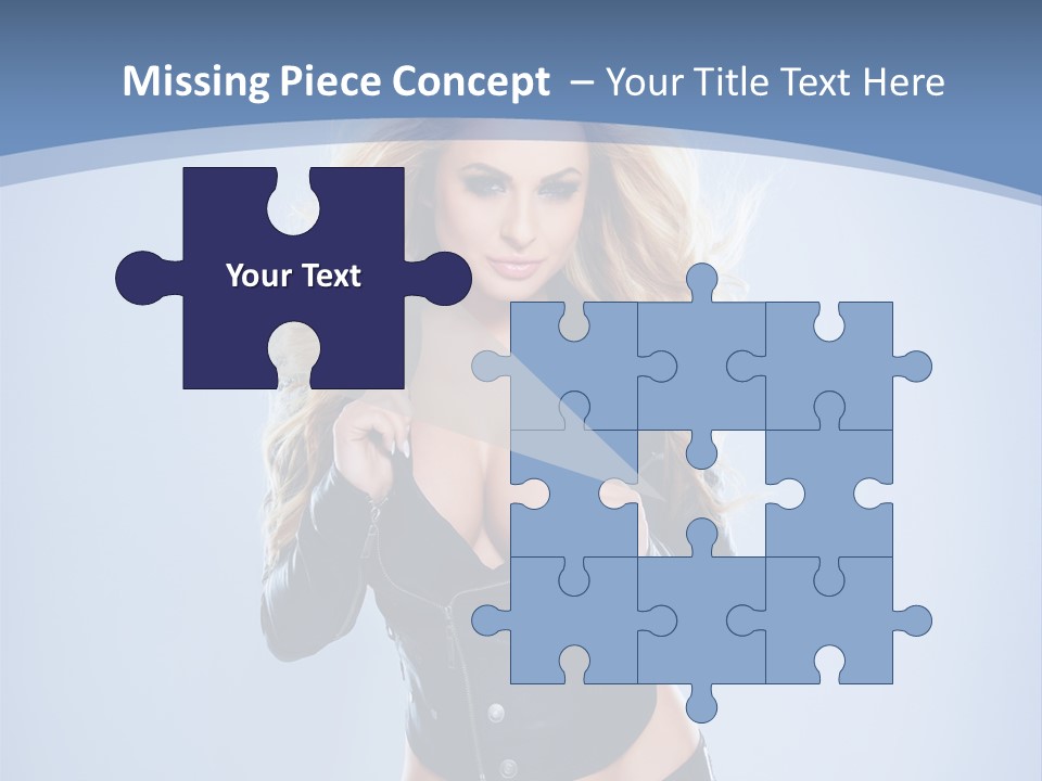 Background Cleavage Beauty PowerPoint Template