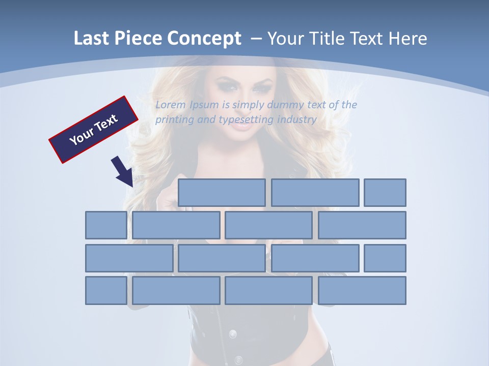 Background Cleavage Beauty PowerPoint Template