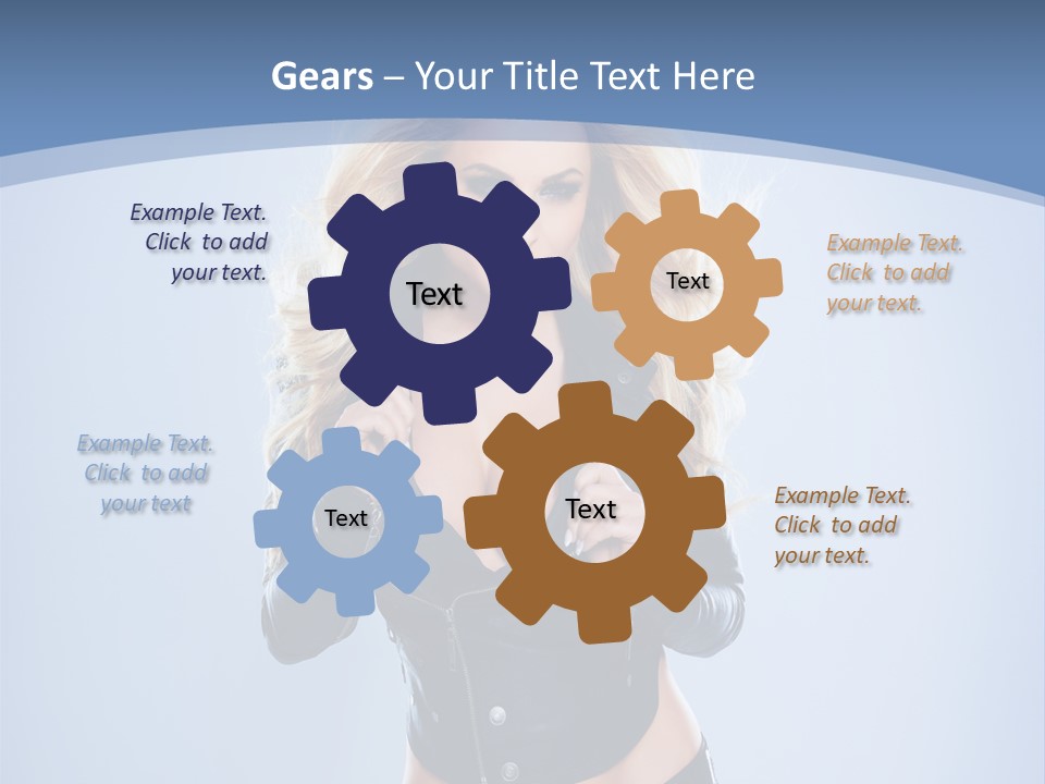 Background Cleavage Beauty PowerPoint Template