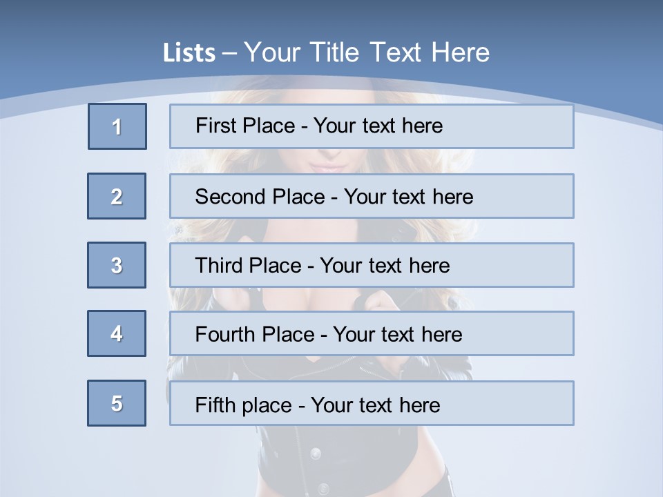 Background Cleavage Beauty PowerPoint Template