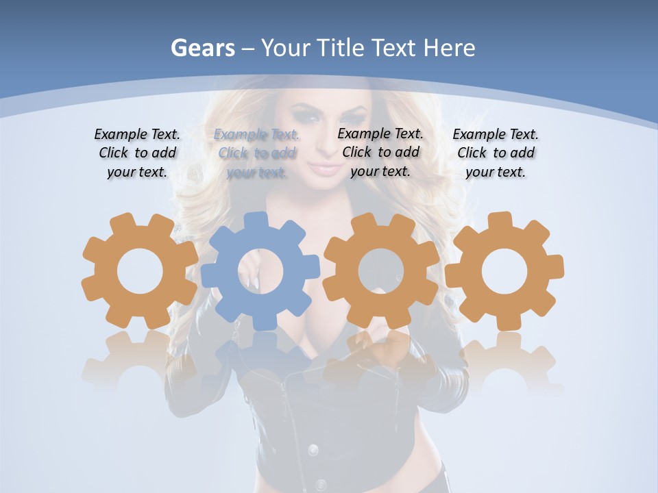 Background Cleavage Beauty PowerPoint Template