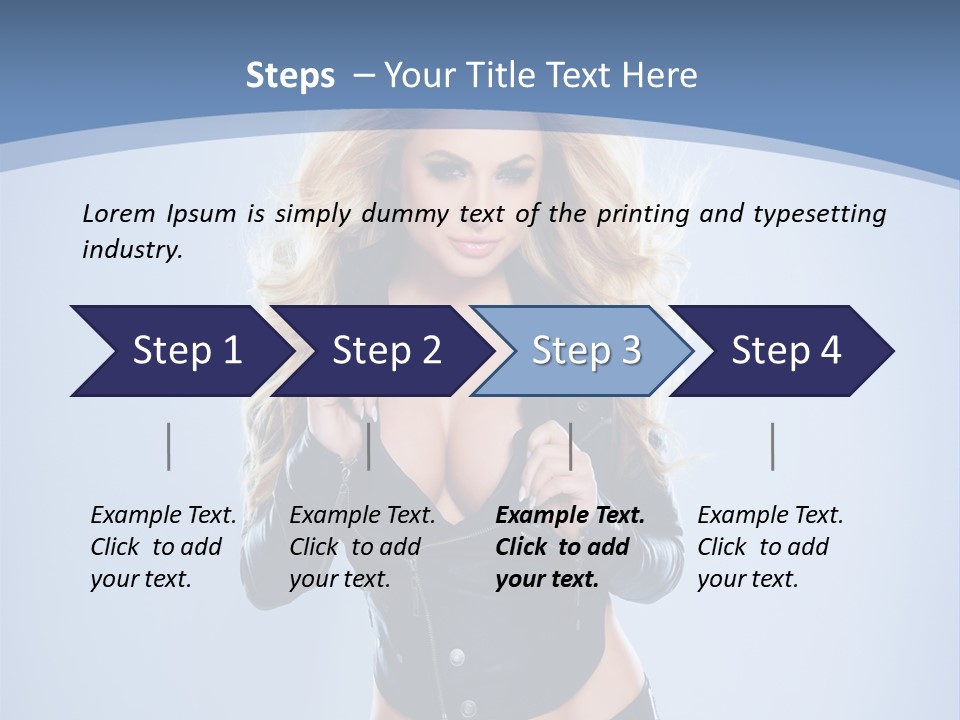 Background Cleavage Beauty PowerPoint Template