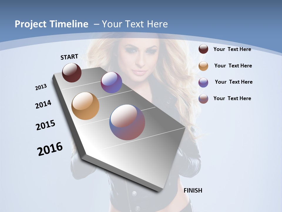 Background Cleavage Beauty PowerPoint Template