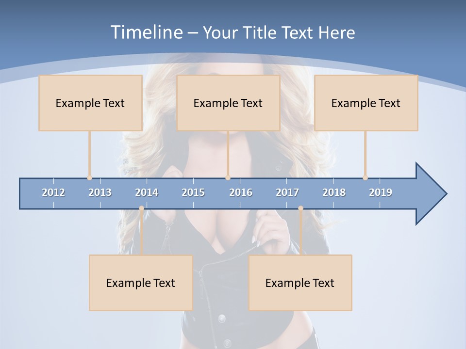 Background Cleavage Beauty PowerPoint Template
