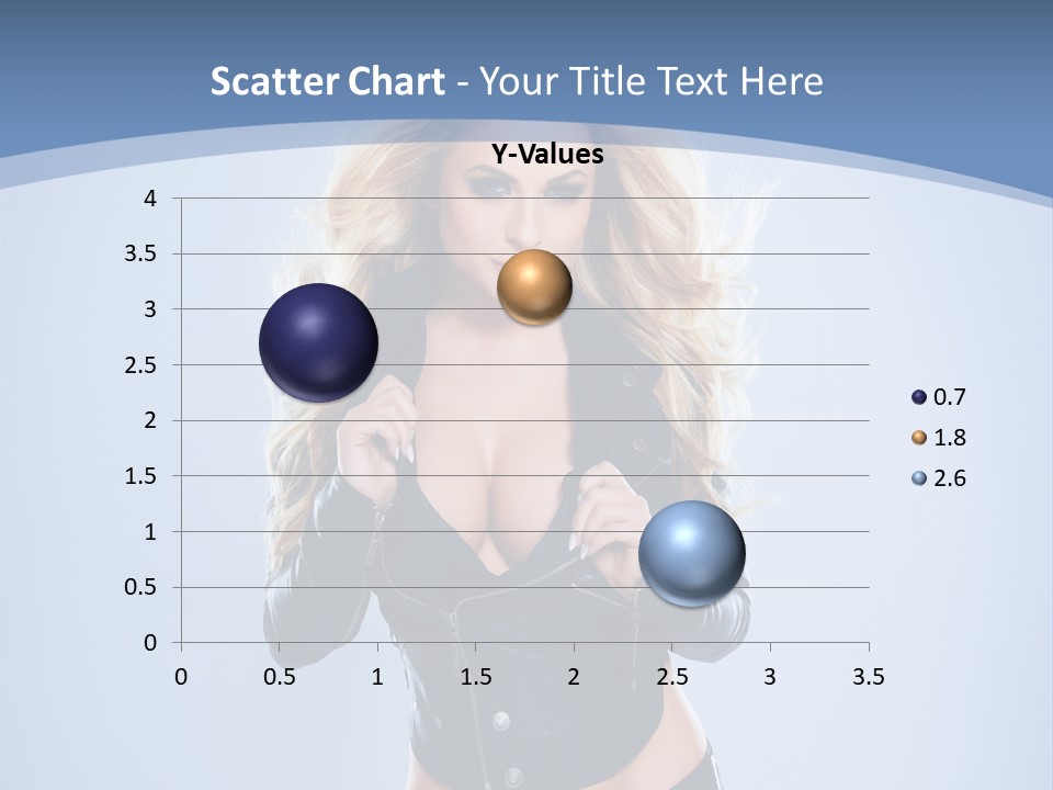 Background Cleavage Beauty PowerPoint Template
