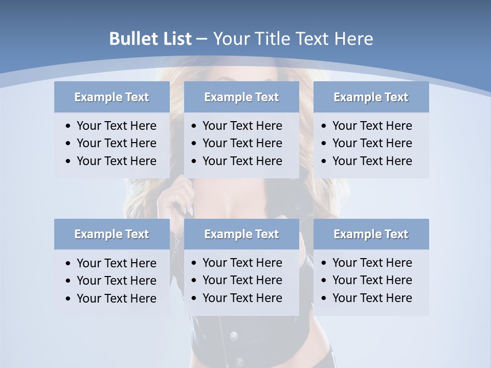 Background Cleavage Beauty PowerPoint Template