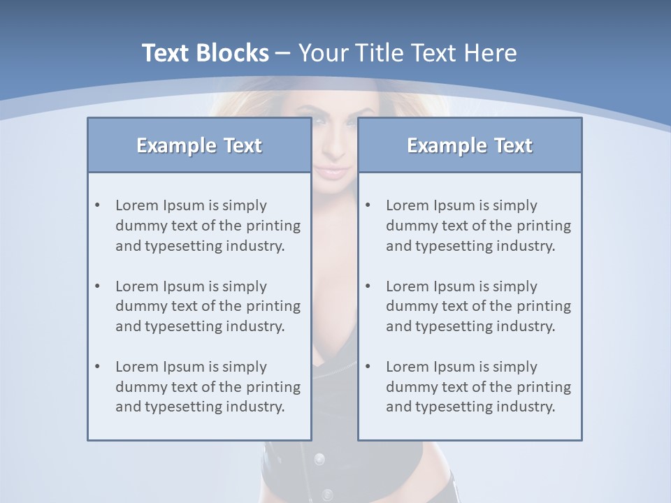 Background Cleavage Beauty PowerPoint Template