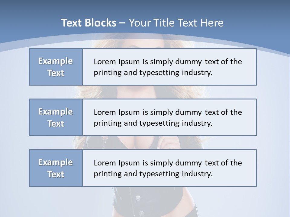 Background Cleavage Beauty PowerPoint Template