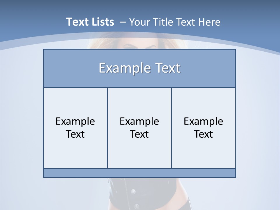 Background Cleavage Beauty PowerPoint Template