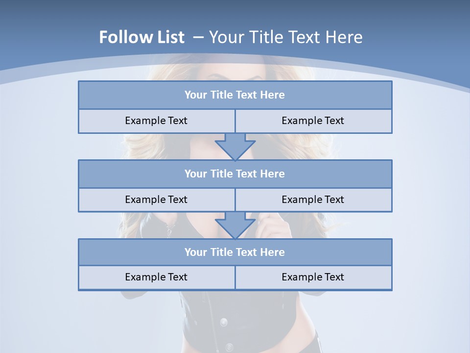 Background Cleavage Beauty PowerPoint Template
