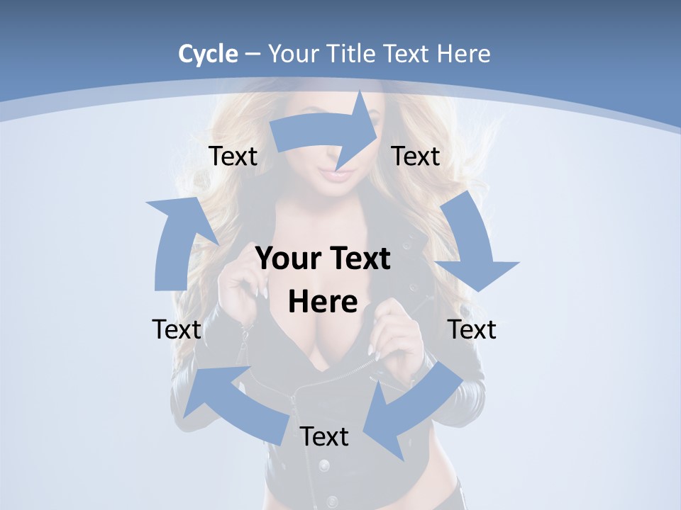 Background Cleavage Beauty PowerPoint Template