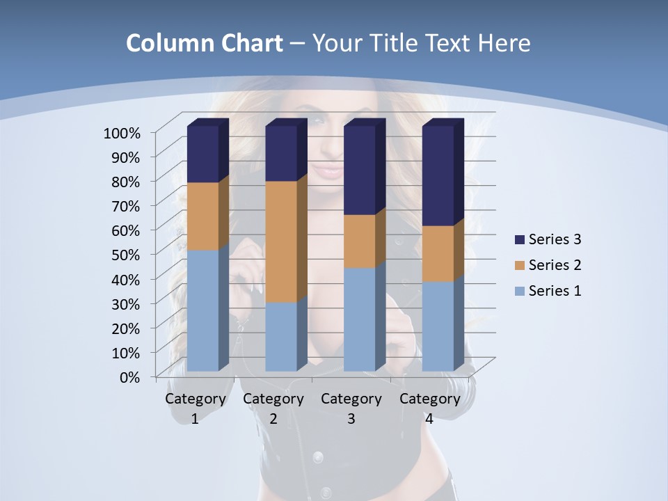 Background Cleavage Beauty PowerPoint Template