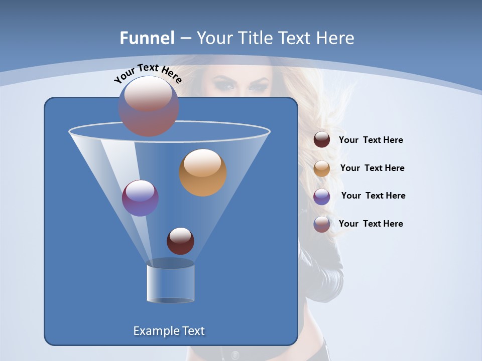 Background Cleavage Beauty PowerPoint Template